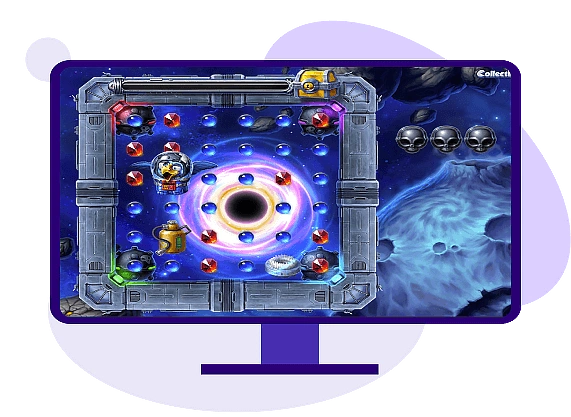 Pirots 4 blackhole with monitor
