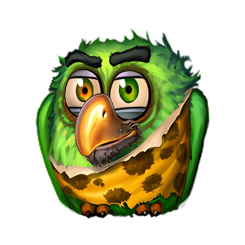 Pirots grön papegoj – samlar gröna gems